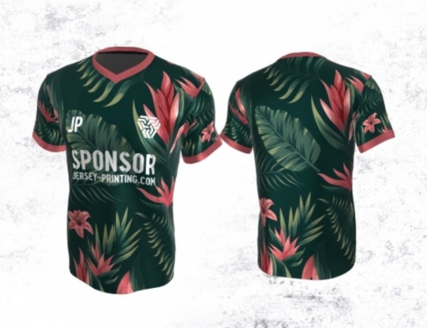 Motif floral yang mencolok